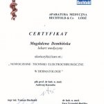 2002 Ukończenie kursu pt.: Nowoczesne techniki elektrochirurgiczne w dermatologii