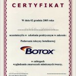 2005 Szkolenie: podawanie toksyny botulinowej  