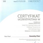 2009 Certyfikat