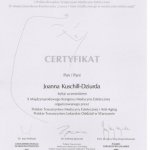2010 Certyfikat uczestnictwa w kongresie