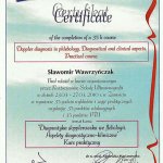 2010 Uczestnictwo w kursie pt.: Diagnostyka dopplerowska we flebologii. Aspekty diagnostyczno-kliniczne