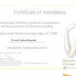 2009 Certyfikat uczestnictwa w szkoleniu