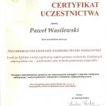 2010 Certyfikat za udział w kursie pt.: Niechirurgiczne usuwanie nadmiaru tkanki tłuszczowej