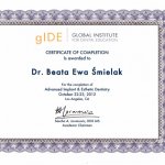 2012 certyfikat gIDE