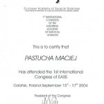 2004 Konferencja europejskiej akademii nauk chirurgicznych