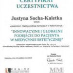 2010 Certyfikat za udział w Sympozjum 