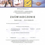2012 Uczestnictwo w kursie pt.: Periodontologiczne konsekwencje błędnych procedur stomatologicznych