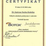 2010 Certyfikat za udział w szkoleniu z zakresu technik łączonych