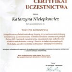 2010 Uczestnictwo w kursie pt.: Toksyna botulinowa