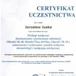 2010 Certyfikat uczestnictwa w kursie Peelingi medyczne