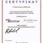 2009 Certyfikat uczestnictwa w szkoleniu