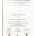 2017 Certyfikat  dr Małgorzata Musiorska