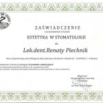 2012 Certyfikat uczestnictwa w kursie 