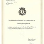 2008 Przyjęcie w poczet członków Sekcji Medycyny Estetycznej Polskiego Towarzystwa Lekarskiego