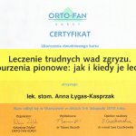 2010 Kurs: Leczenie trudnych wad zgryzu. Zaburzenia pionowe: jak i kiedy je leczyć.