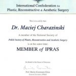 2011 Maciej Charaziński - certyfikat członkostwa