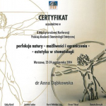 2004 Uczestnictwo w II Międzynarodowej Konferencji Polskiej Akademii Stomatologicznej Estetycznej