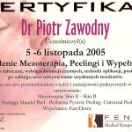 2005 Certyfikat
