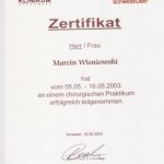 2003 Marcin Wiśniowski - Klinikum Uckermark