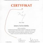 2011 Certyfikat za udział w XI Międzynarodowym Kongresie Medycyny Estetycznej i Anti - Aging