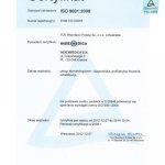 2012 Certyfikat jakości ISO 9001:2008