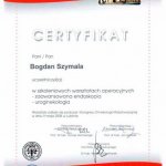 2008 Dr Bogdan Szymala - warsztaty operacyjne z zakresu zaawansowanej endoskopii i uroginekologii