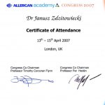 2007 Londyn - kongres połączony ze szkoleniem w Allergan Academy