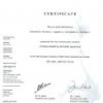 2003 Certificate