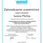 2004 Certyfikat uczestnictwa w kursie medycznym 