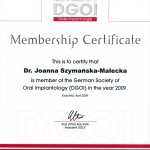 2009 Certyfikat DGOI