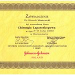 1993 Certyfikat uczestnictwa w kursie 