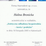 2005 Uczestnictwo w wykładzie pt.: Estetyczna odbudowa bezpośrednia - teoria i praktyka