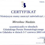 2003 Obrady Gdańskiego Forum Stomatologicznego