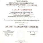 2009 Tytuł lekarza medycyny estetycznej