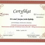 2013 Certyfikat za udział w szkoleniu 