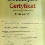 2004 Certyfikat Uczestnictwa Michał Pelc