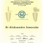 2005 certyfikat polskiego towarzystwa nedodontycznego