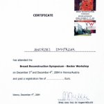 2004 Certyfikat uczestnictwa w sympozjum, Austria