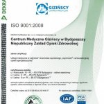 2013 Certyfikat ISO w zakresie 