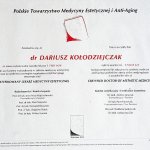 2011 Certyfikat otrzymania tytułu certyfikowanego lekarza medycyny estetycznej