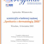 2005 Agnieszka Bliżanowska - konferencja naukowa