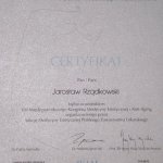2008 Certyfikat uczestnictwa w VIII Międzynarodowym Kongresie Medycyny Estetycznej i Anti-Aging